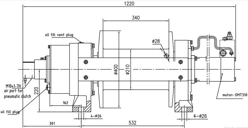 Towing Truck Wreck Heavy Duty Hydraulic Wire Winches