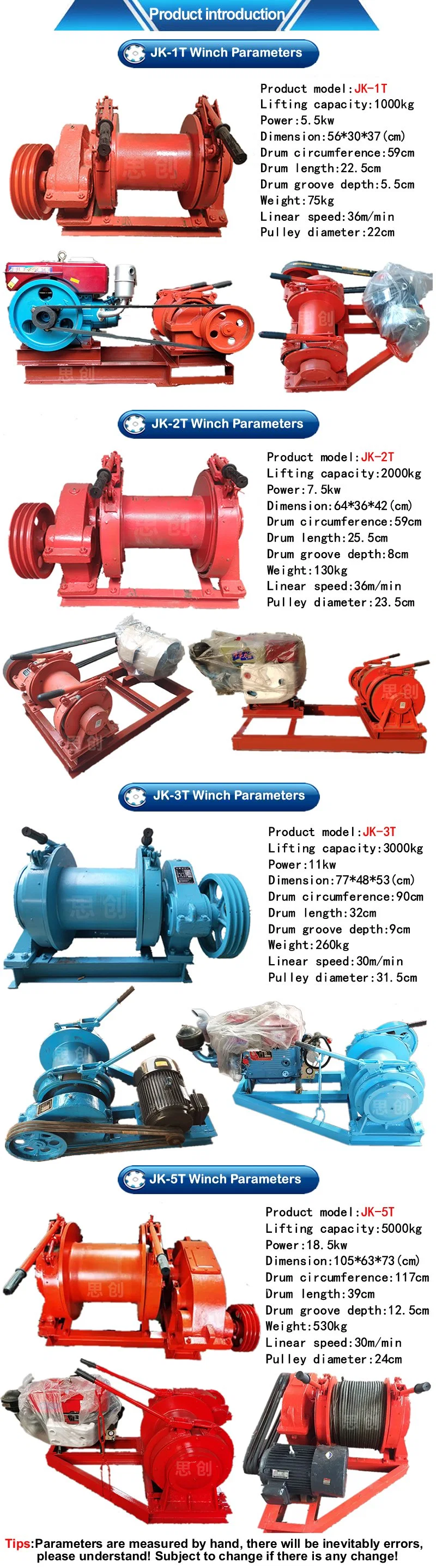 Heavy Duty Hydraulic Winch for off-Road Vehicles